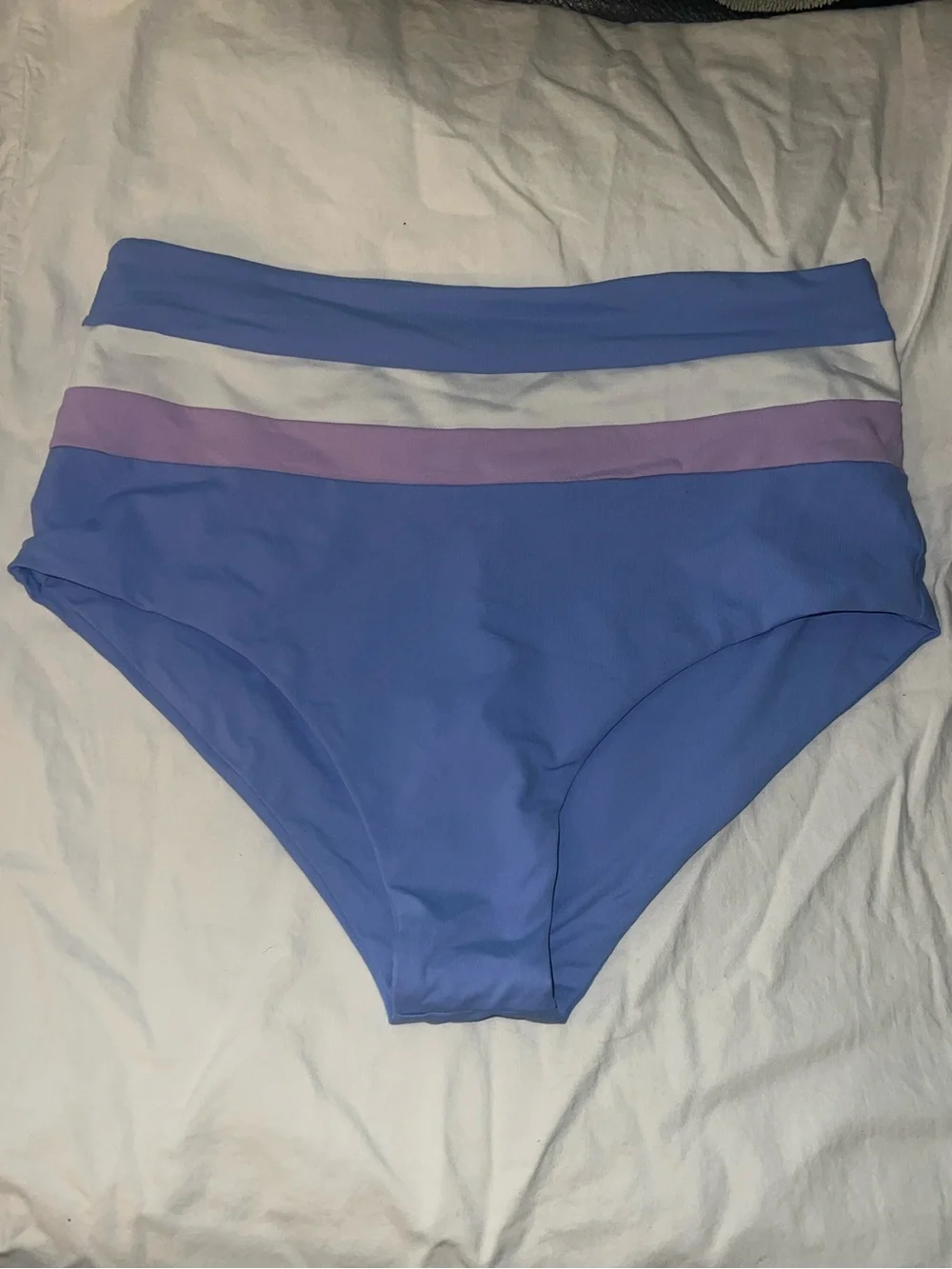 New L Space Portia high waisted Striped Bikini Bottoms Size L